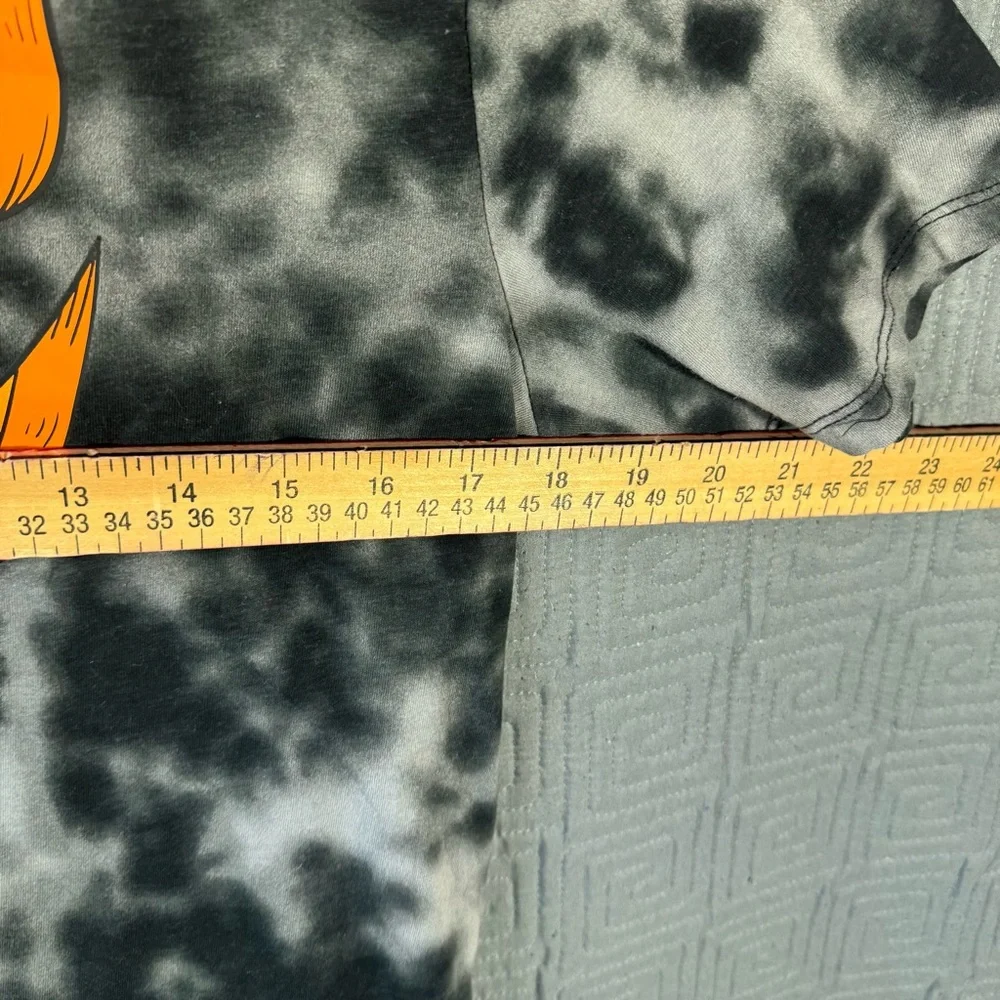 Wonder Nation T-Shirt Boys XXL (18) Tie Dye Black Pumpkin Lantern Short Sleeve